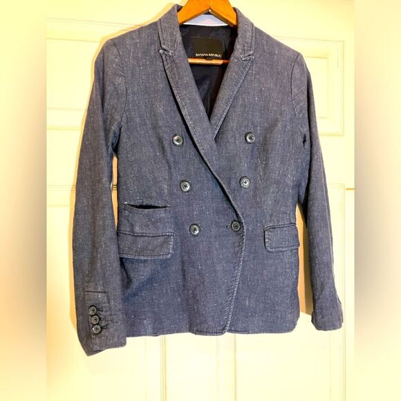 Banana Republic Jackets & Blazers - Banana Republic, Jean blazer, excellent condition, size 0
